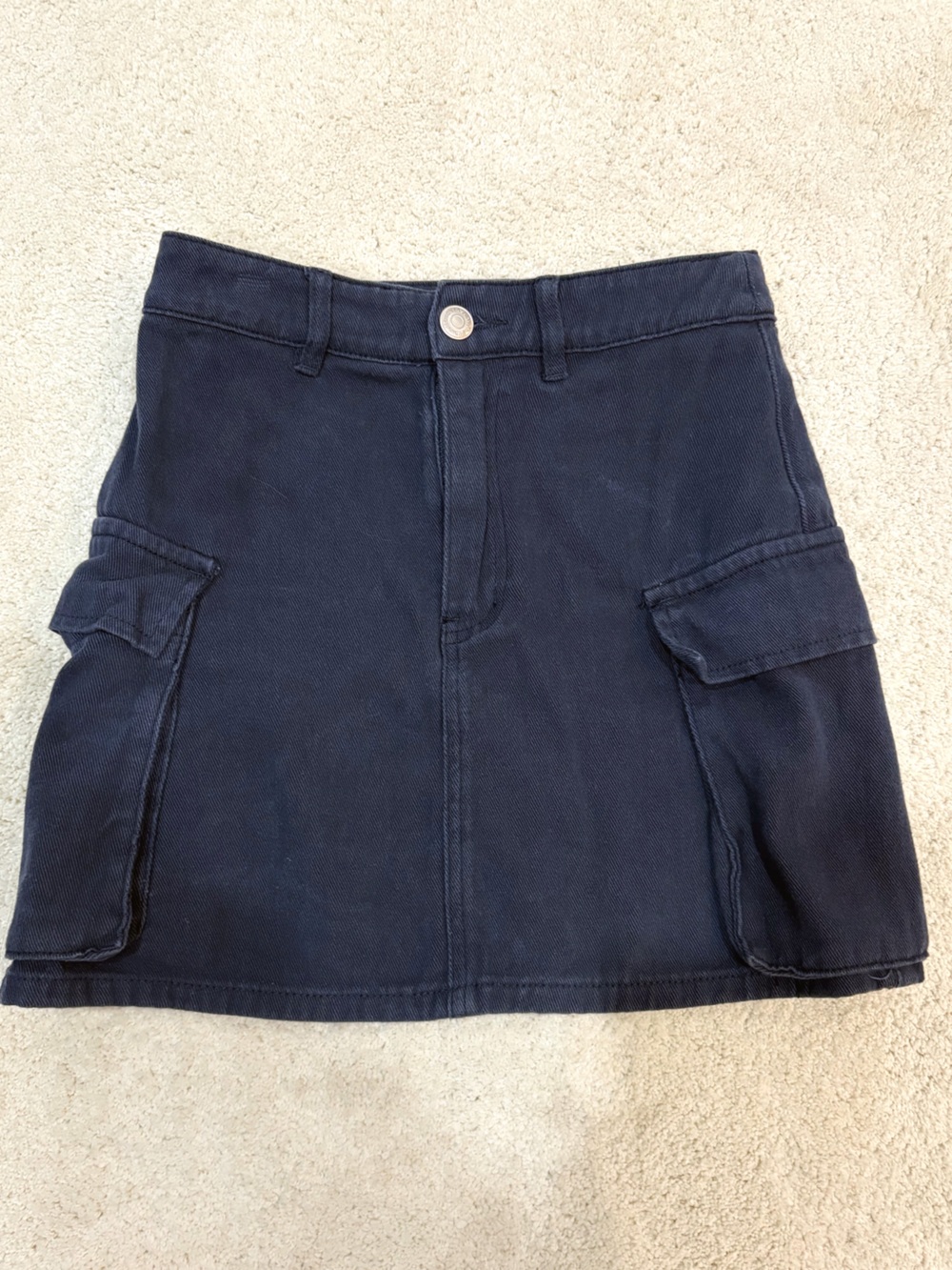 Princess Polly Blue Navy Minj Jean Skirt Size 4